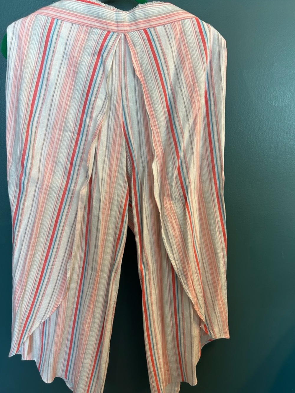 Beige by eci Women’s Striped Chinos in Cream, Red & Blue